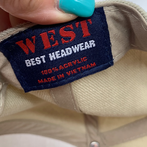 Native Pride Tan Red White Dreamcatcher Pattern Baseball Hat Adjustable HT3963 - Picture 5 of 6